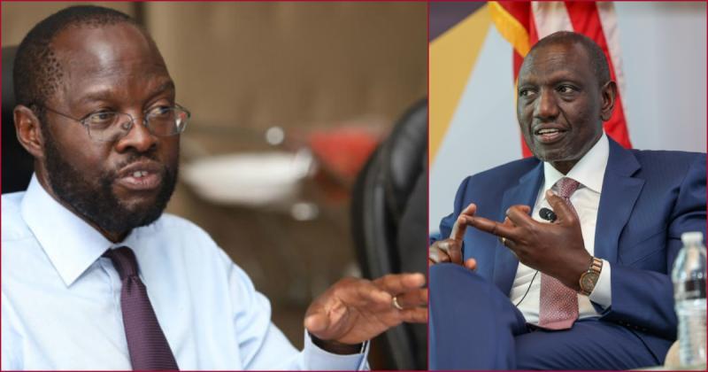 File images of Kisumu Governor Anyang' Nyong'o (left) and President William Ruto.